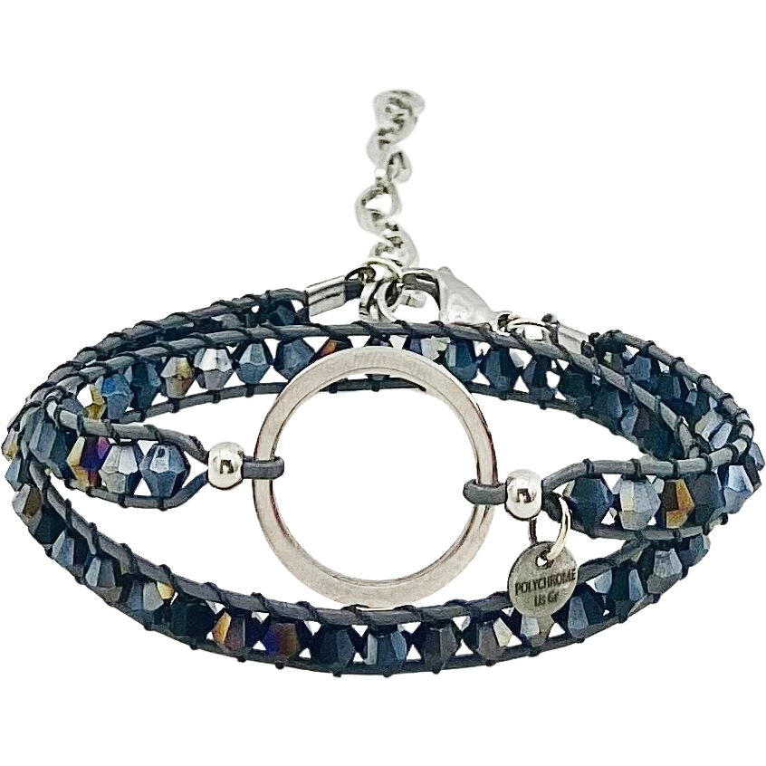 Crystal Eternity - Double Wrap Silver