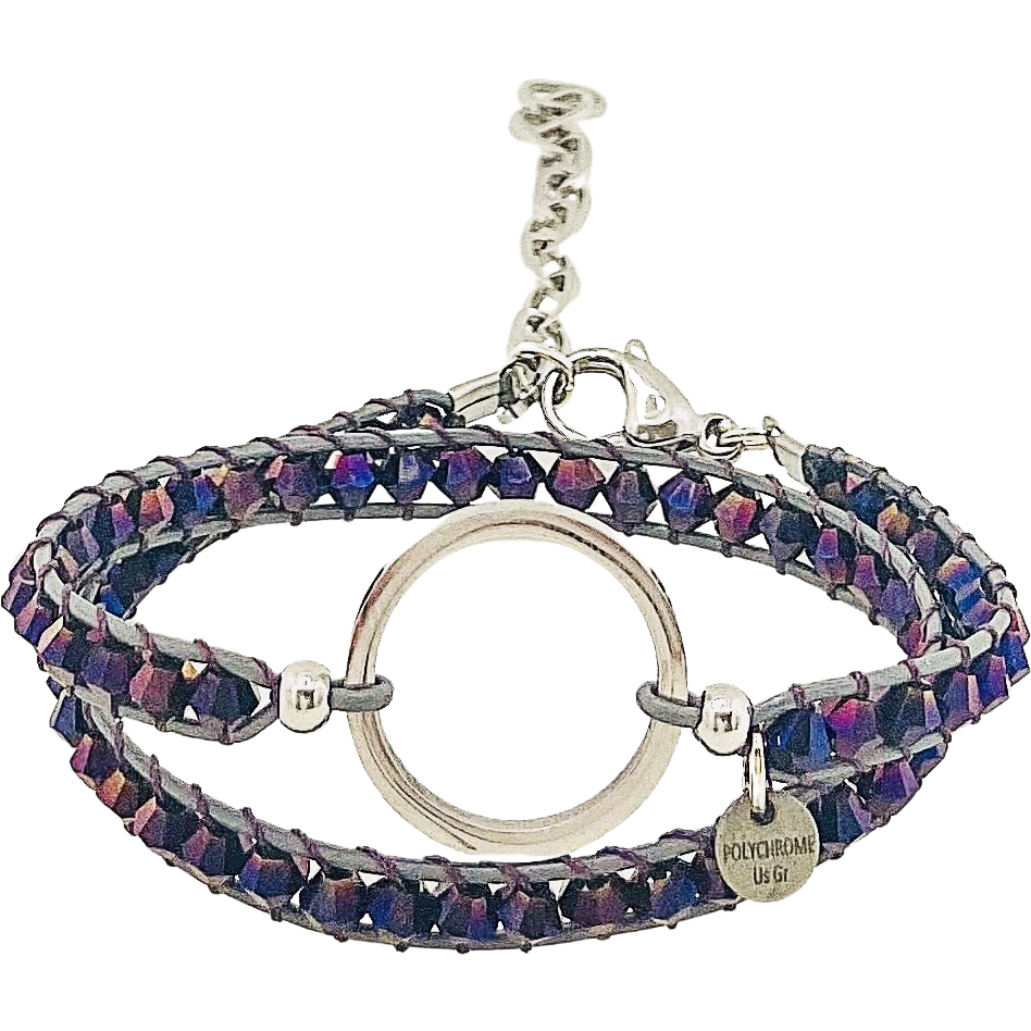 Crystal Eternity - Double Wrap Silver