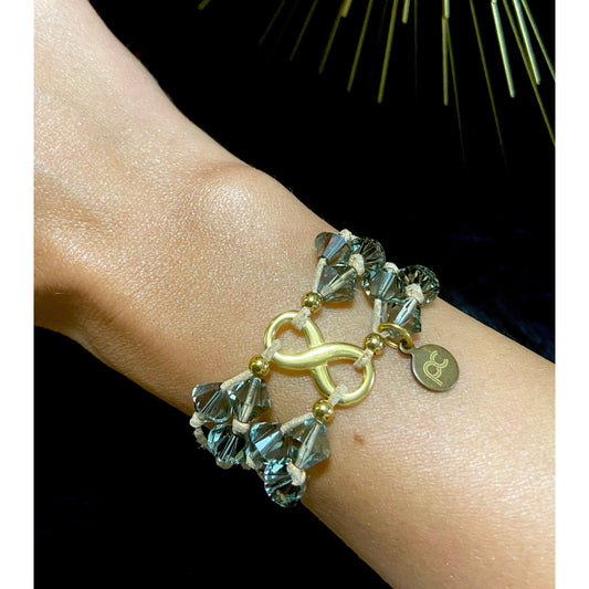 Greek Infinity Swarovski - Gold